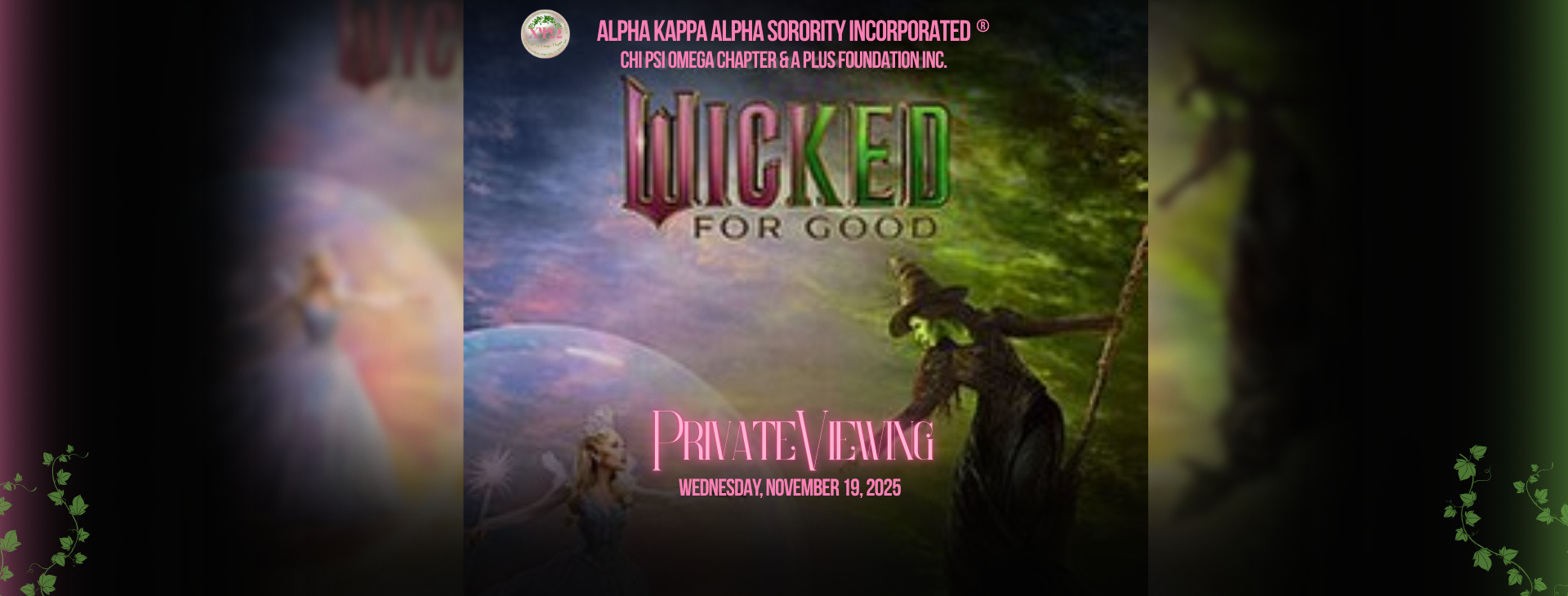 Movie Premier: Wicked For Good — event banner
