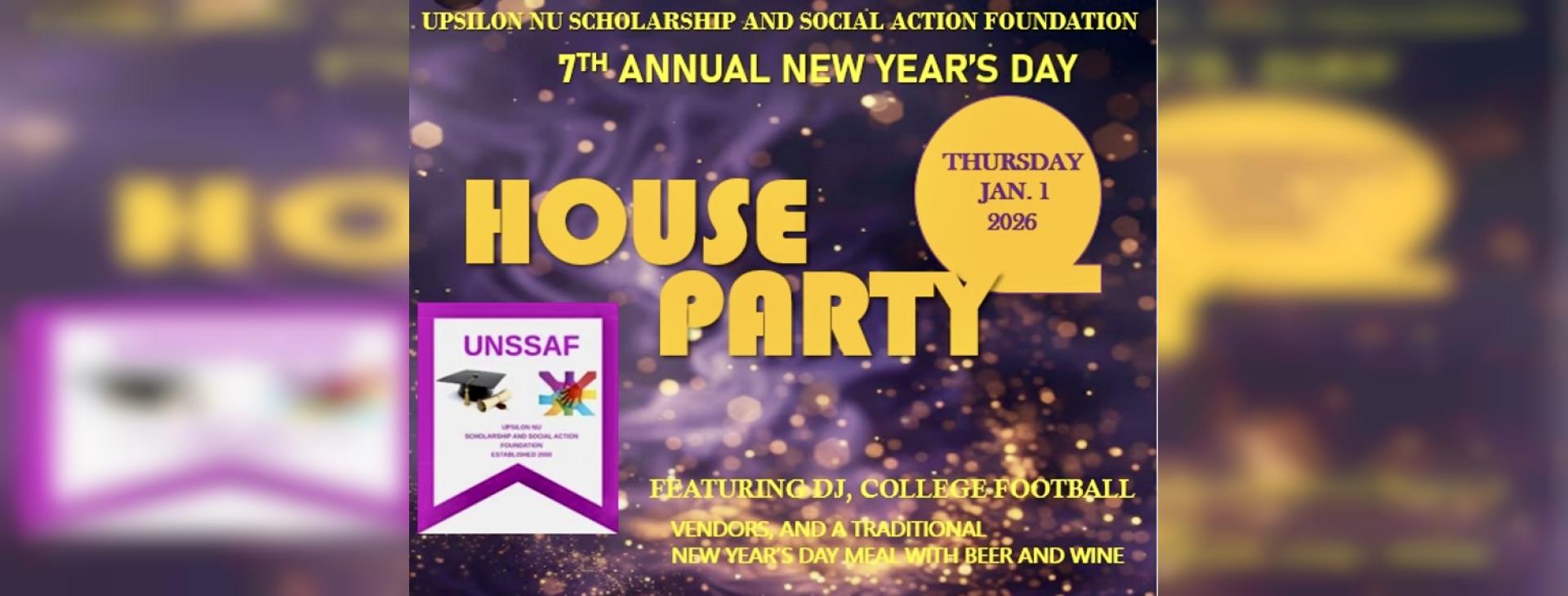 NEW YEAR’S DAY HOUSE PARTY — event banner