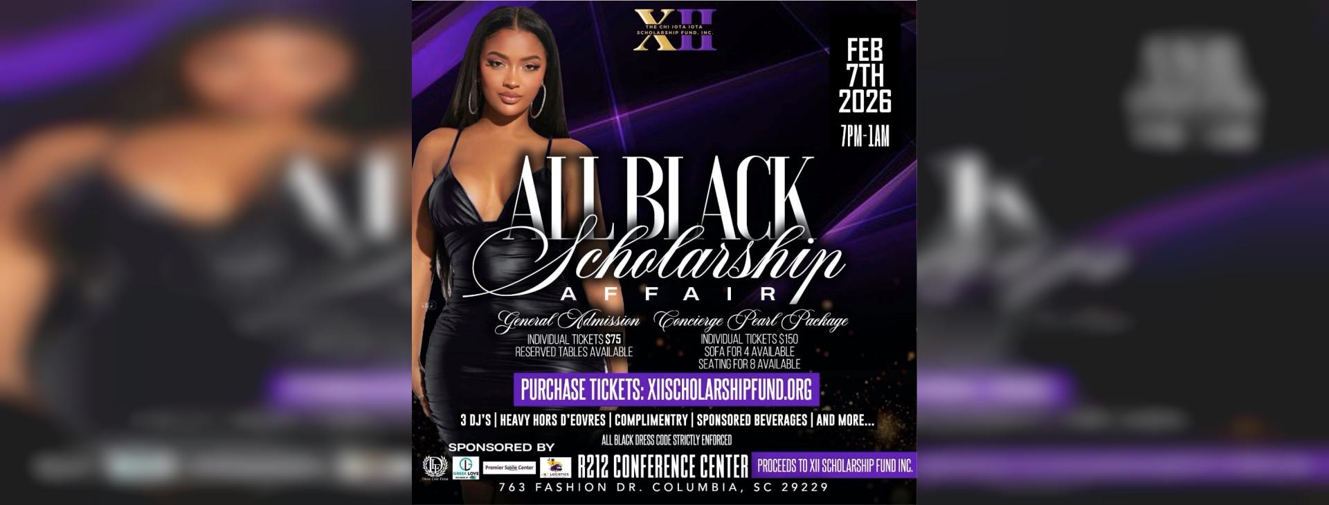 ALL Black Scholarship Affair 2026 — event banner