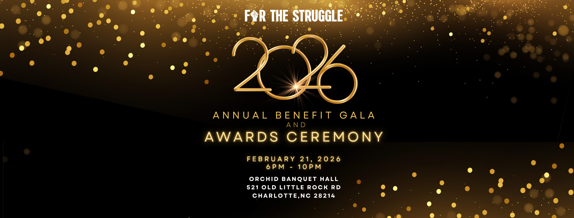 For The Struggle 2026 Annual Benefit Gala and Awards Ceremony — event banner