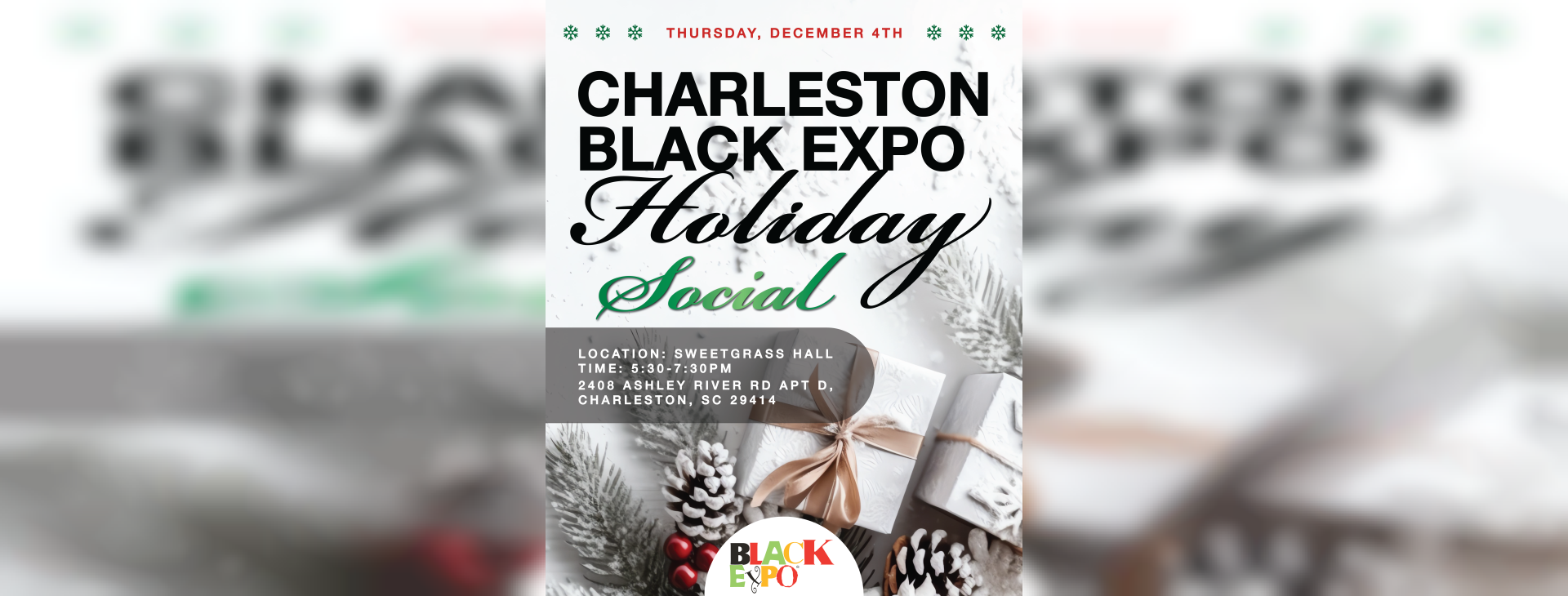 🔒: Black Expo Christmas Social (CHAS) — event banner