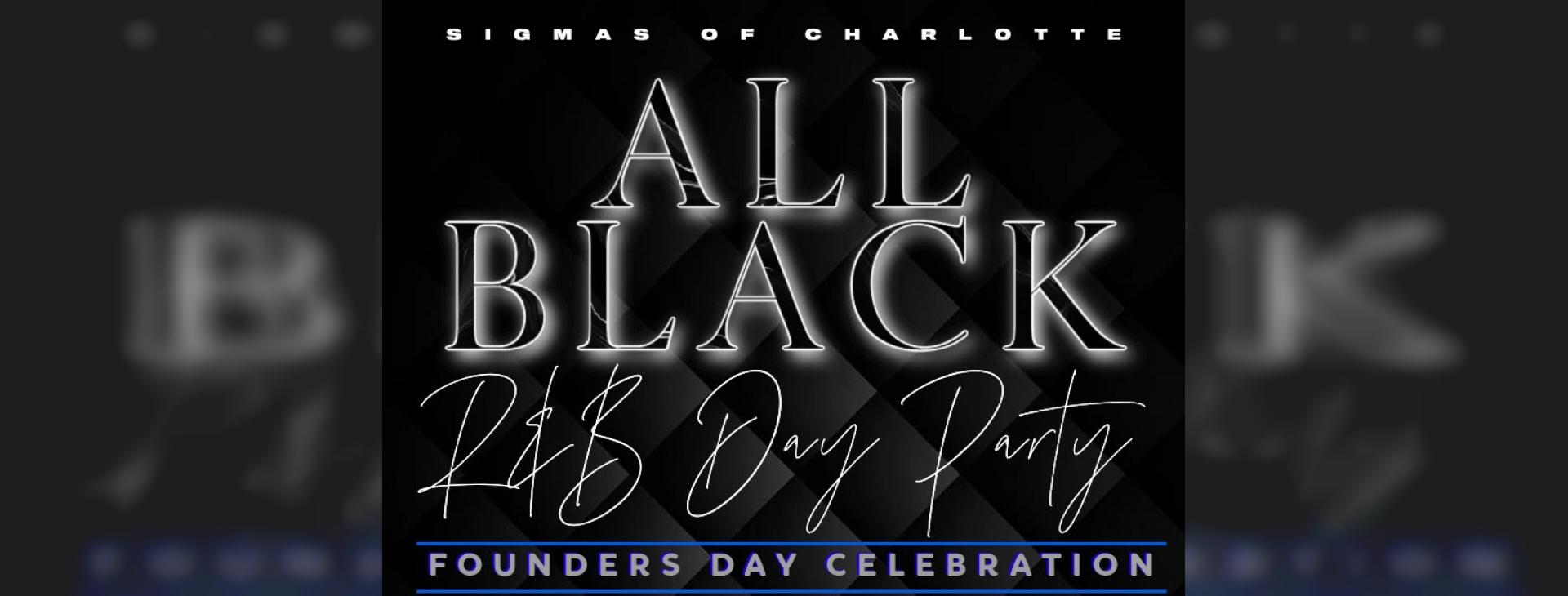 R&B Black Party — event banner