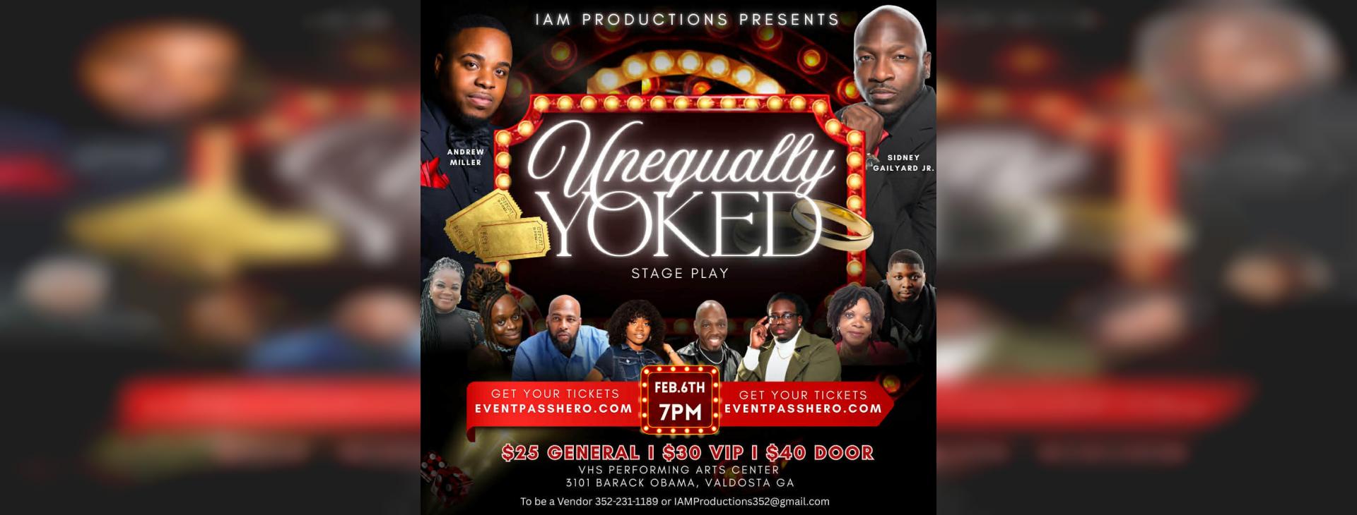 Unequally Yoked Stage Play — event banner