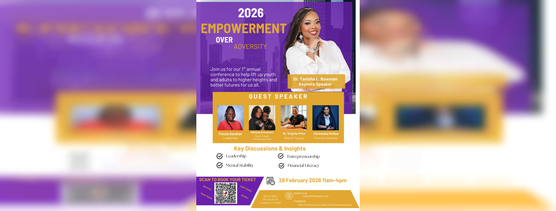 Empowerment Over Adversity Conference — event banner