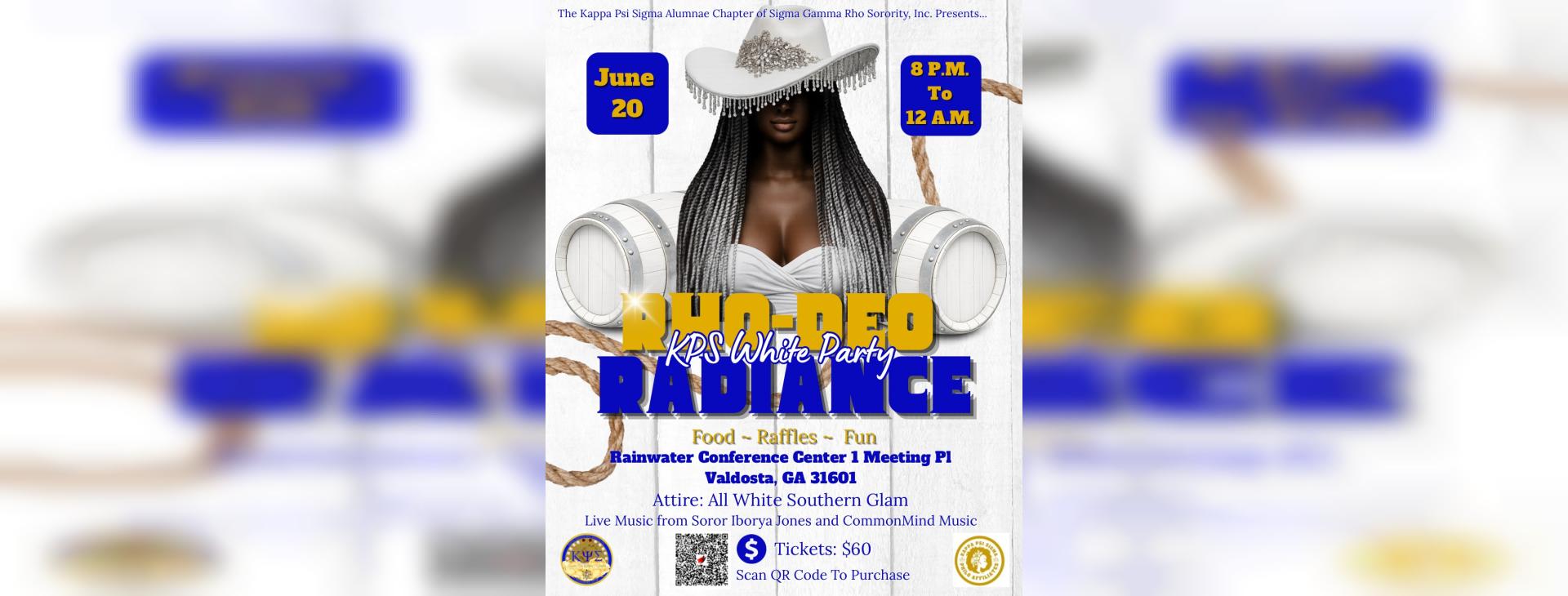 Kappa Psi SigmaWhite Party 2026 — event banner