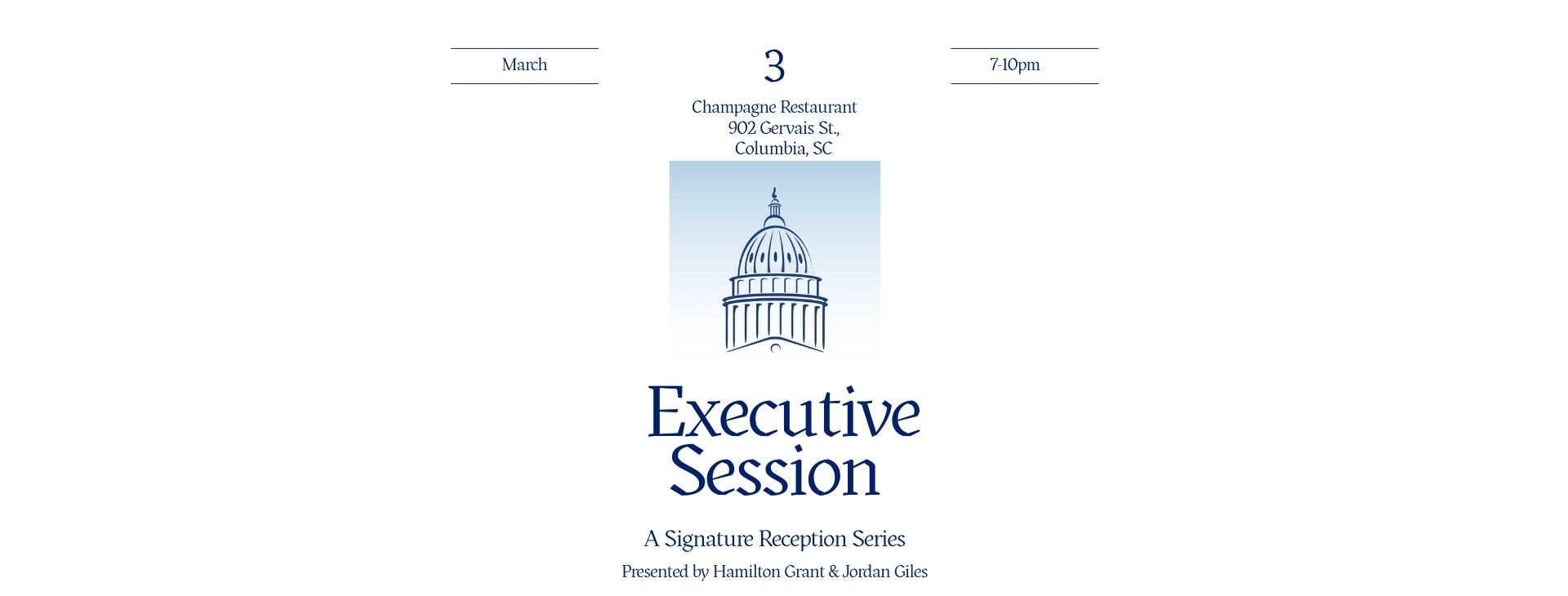 🔒: Executive Session Reception Series — event banner