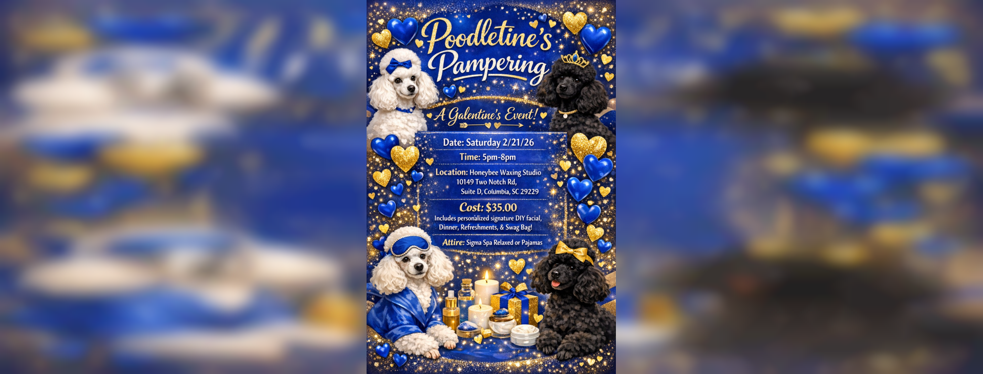 Poodletine’s Pampering: A Galentine’s Event — event banner
