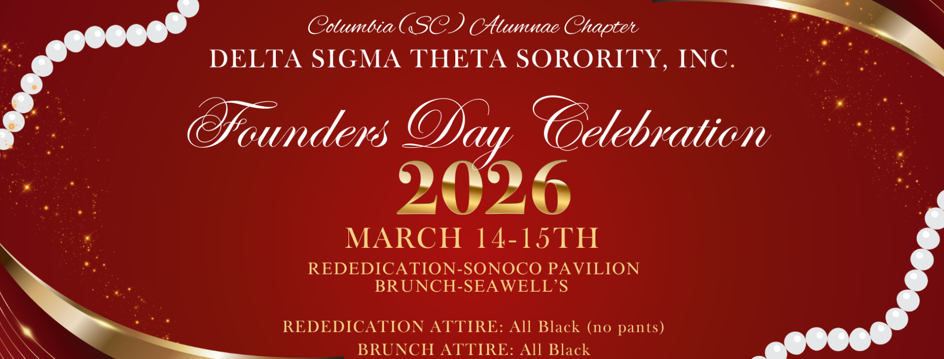 2026 Columbia (SC) Alumnae Founders Day Celebration — event banner