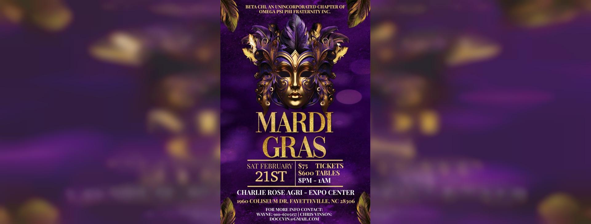 Beta Chi Mardi Gras — event banner