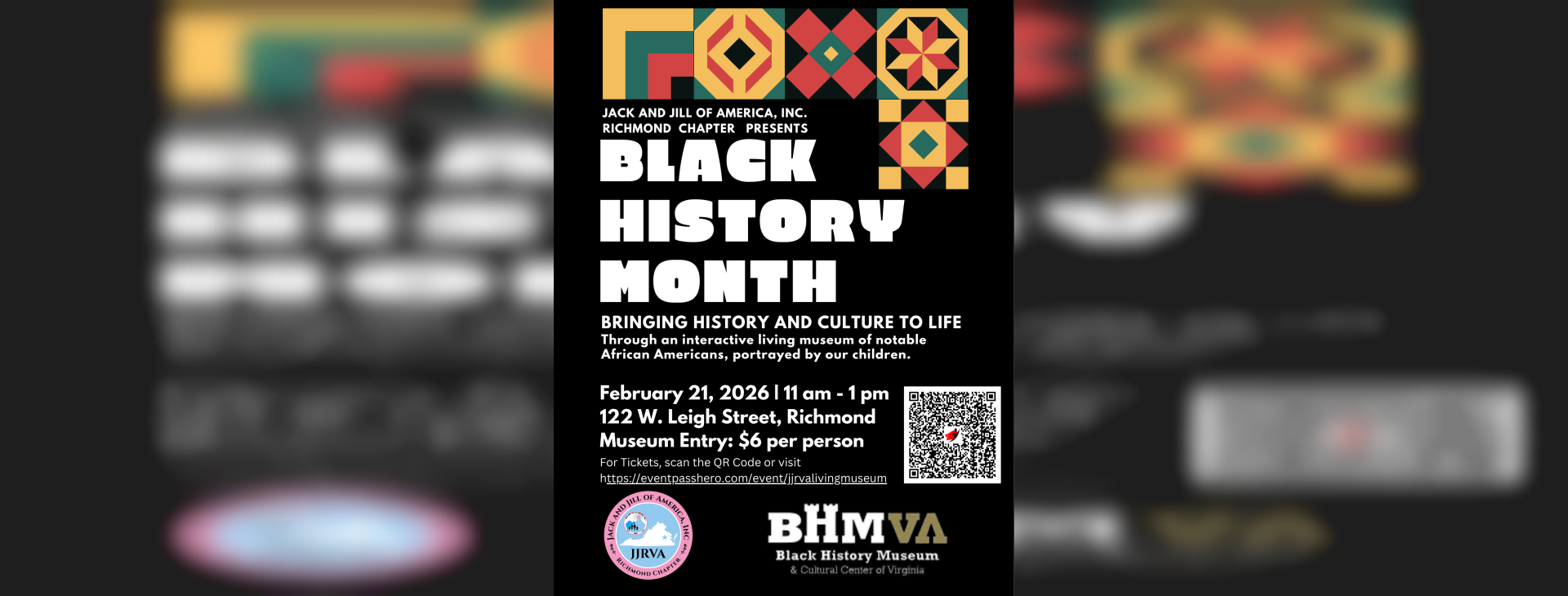 BHM: Bringing History and Culture to Life — event banner