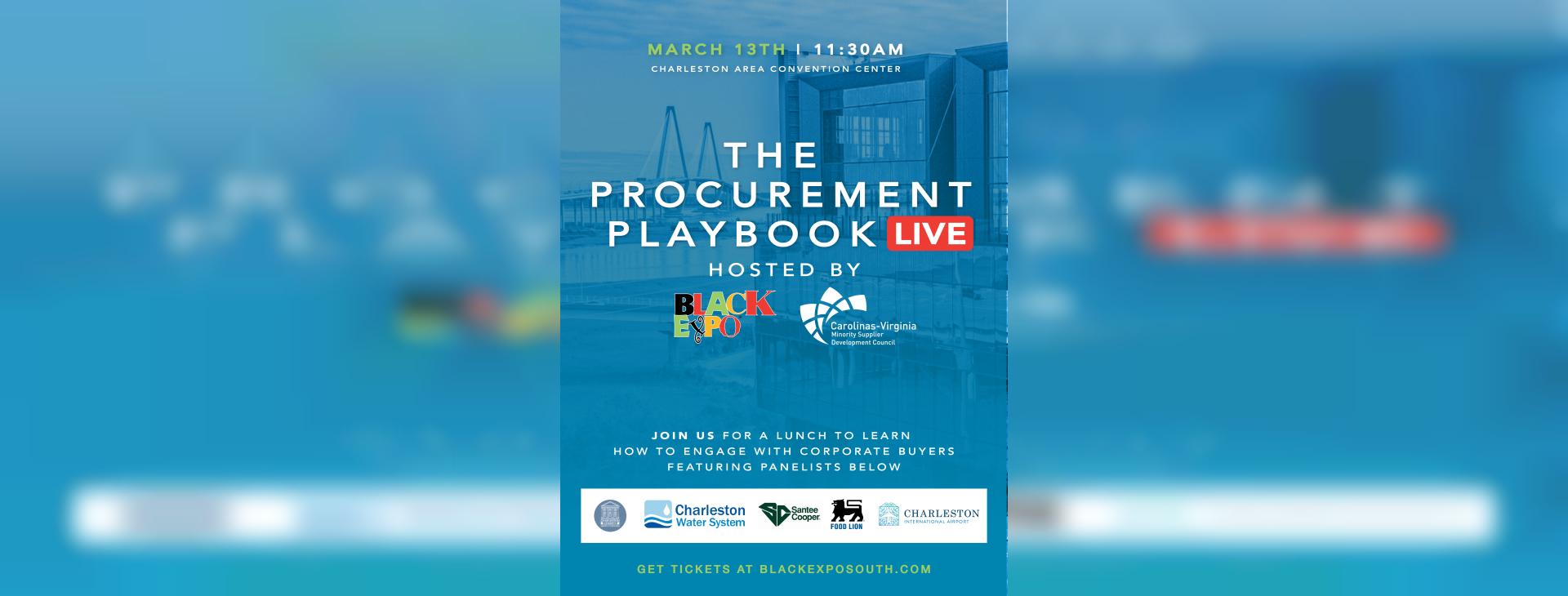 The Procurement Playbook LIVE: Business Owners – Join Us for lunch to learn how to engage with Corporate Buyers — event banner