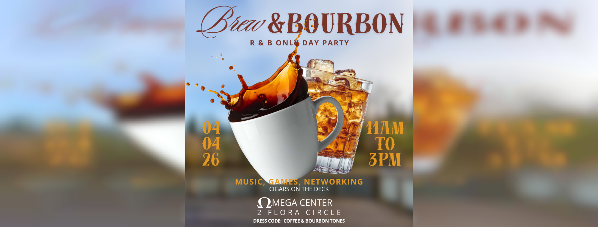 Brew and Bourbon (Day Party) — event banner