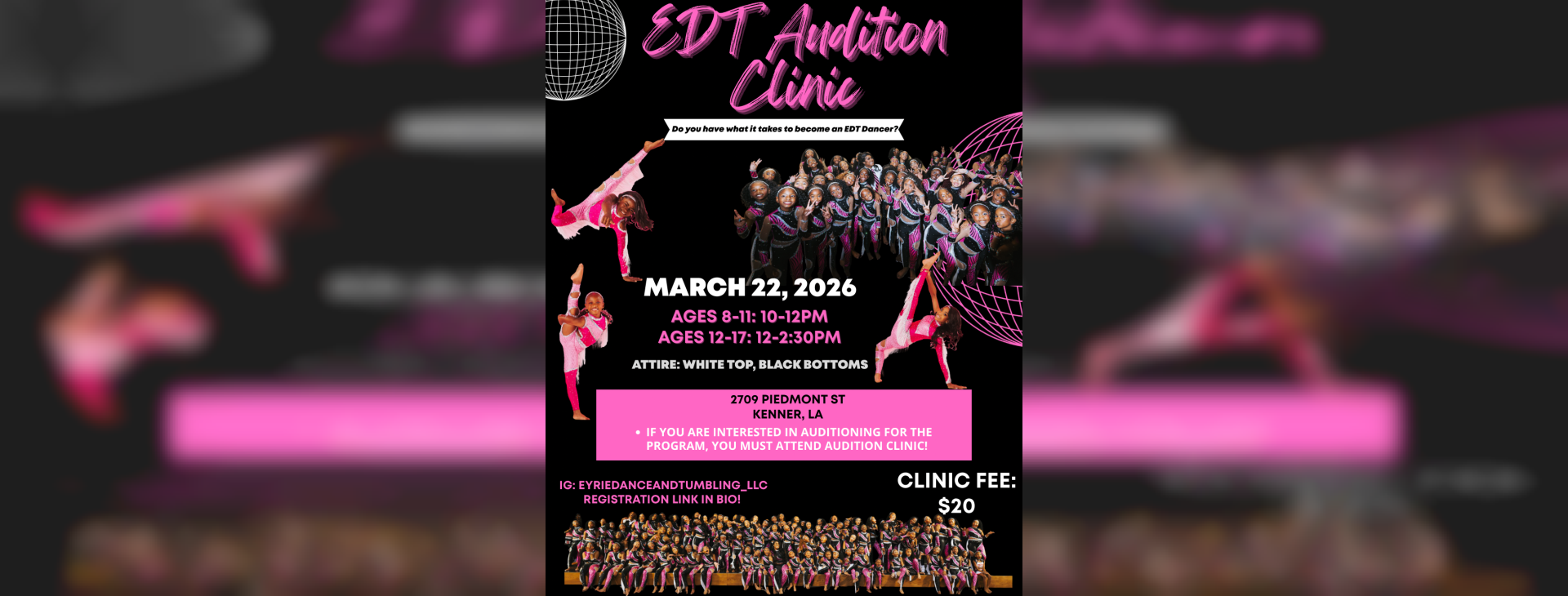 EDT Audition Clinic — event banner