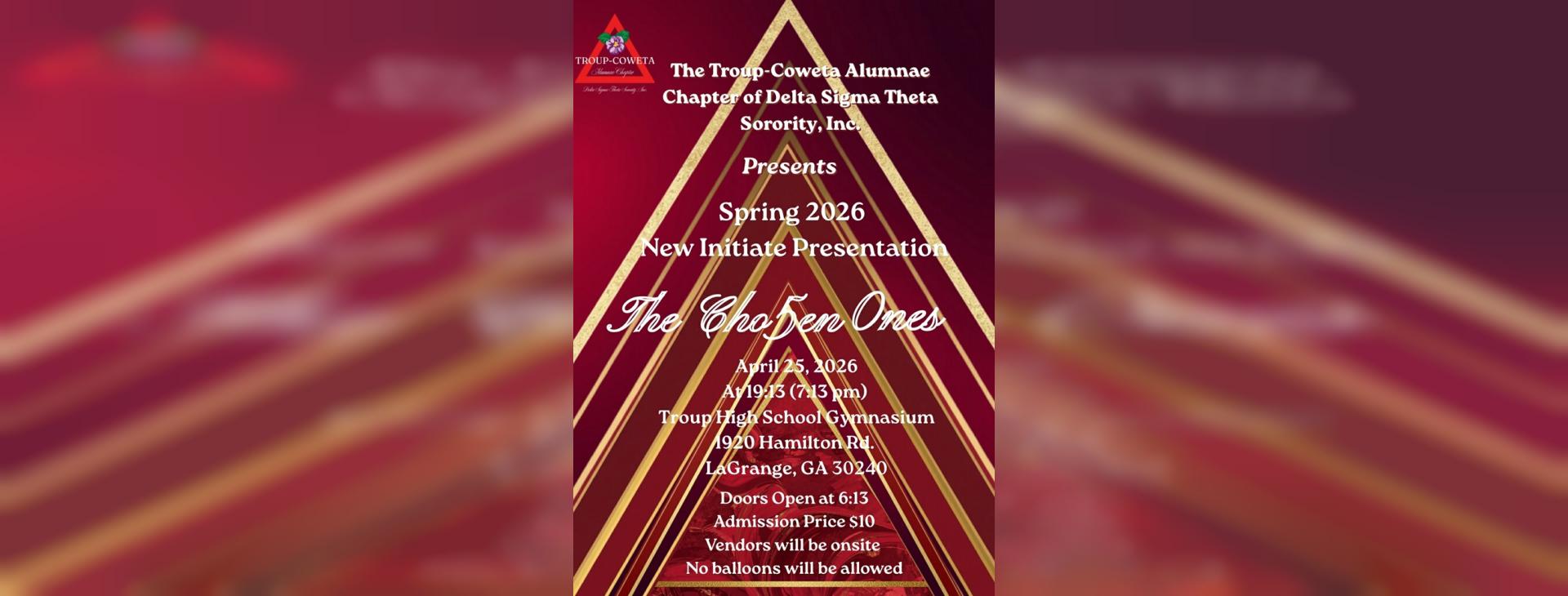 Troup-Coweta Alumnae New Initiate Presentation — event banner