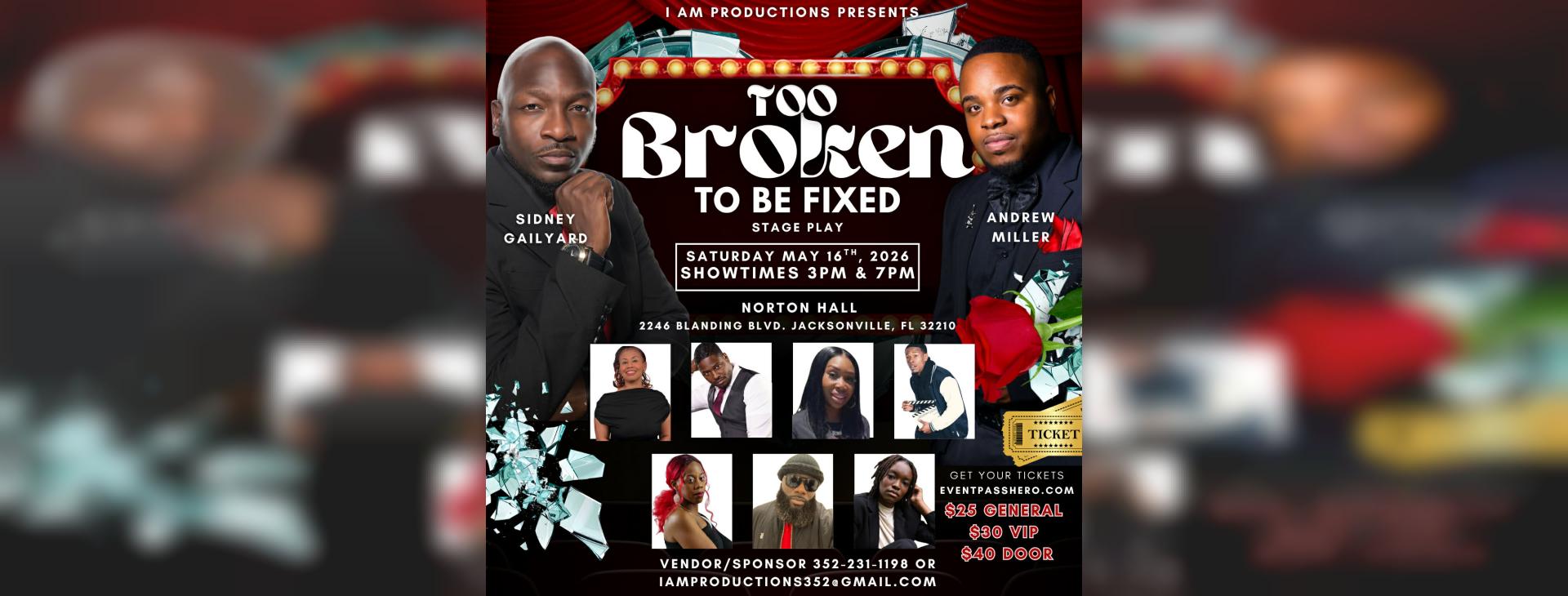 Too Broken to be Fixed — event banner