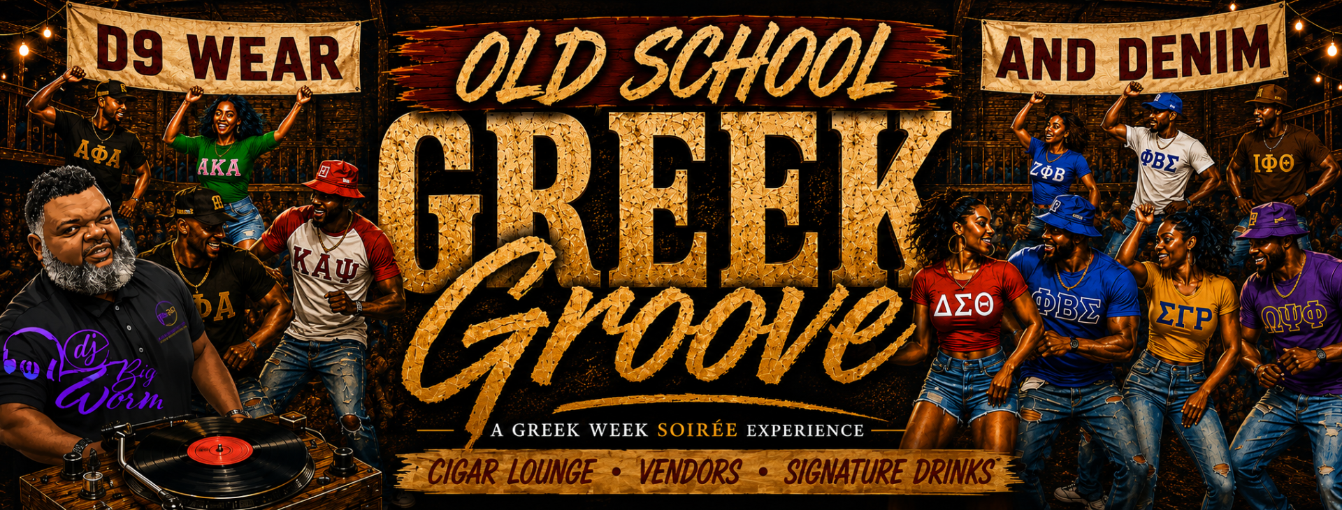 Old School Greek Groove — event banner