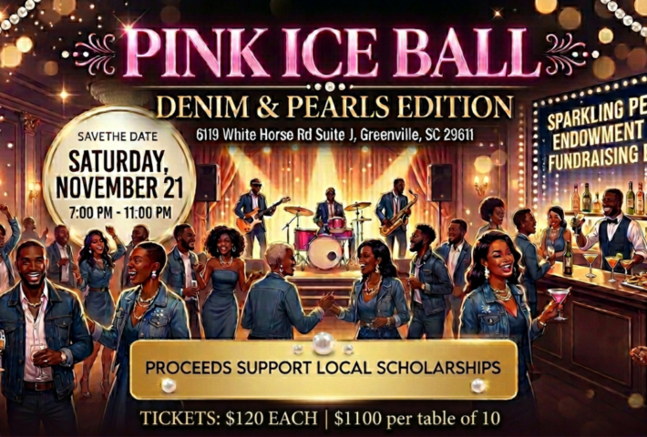Pink Ice Ball: Denim & Pearls Edition