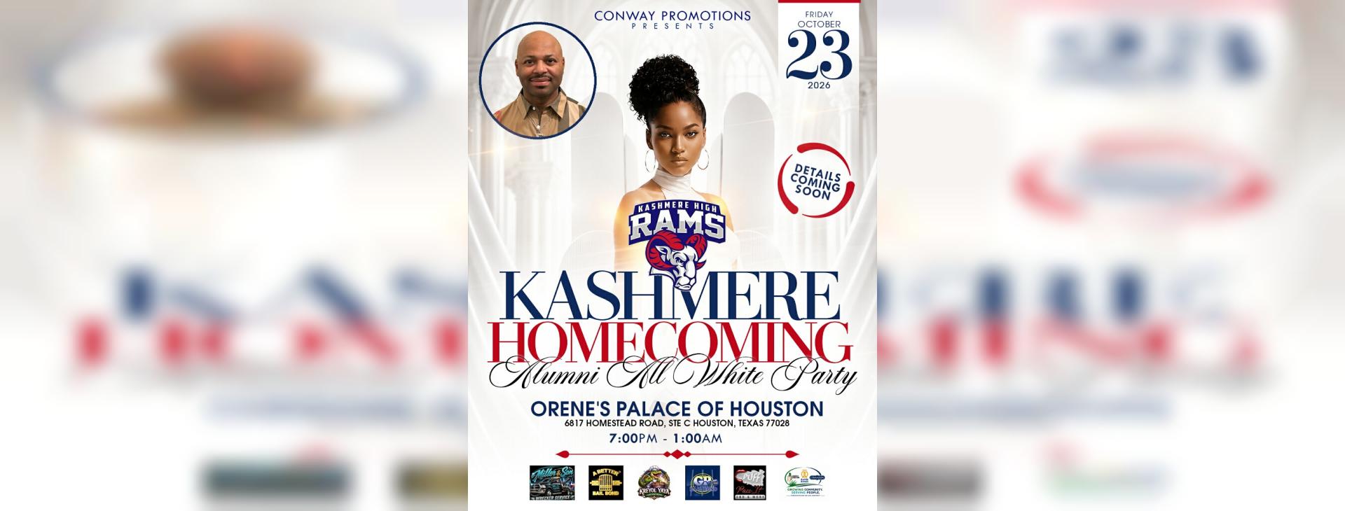 Kashmere Homecoming Alumni All White Party — event banner