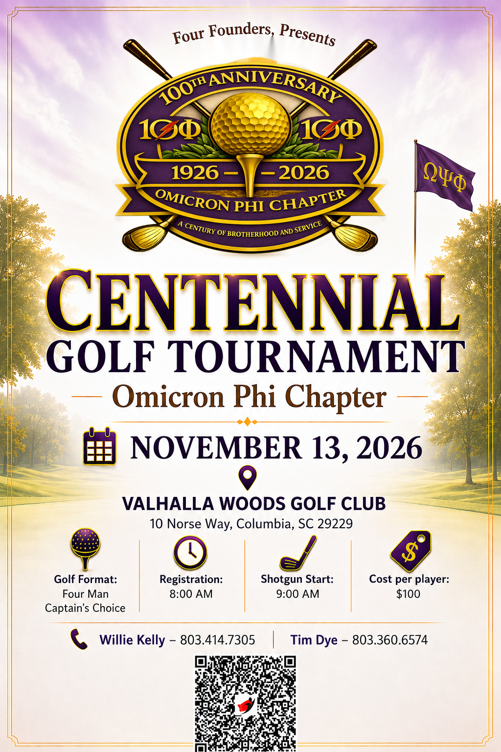 Four Founders presents The Omicron Phi Chapter Centennial Golf Tournament — photo 1