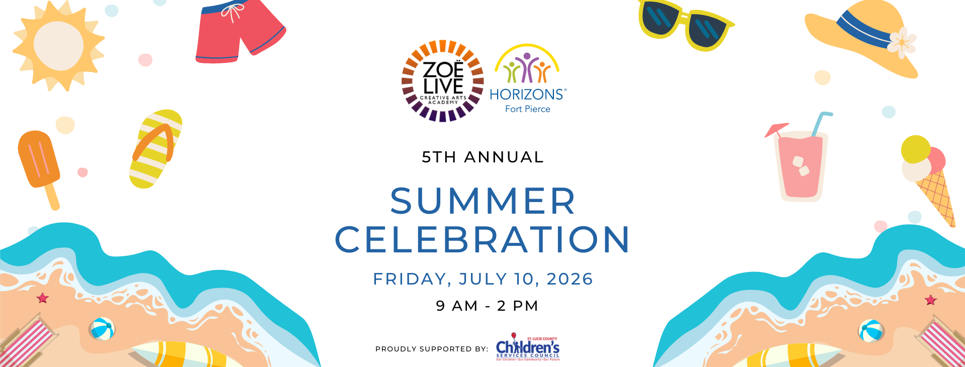 Horizons Fort Pierce 2026 End of Summer Celebration — event banner