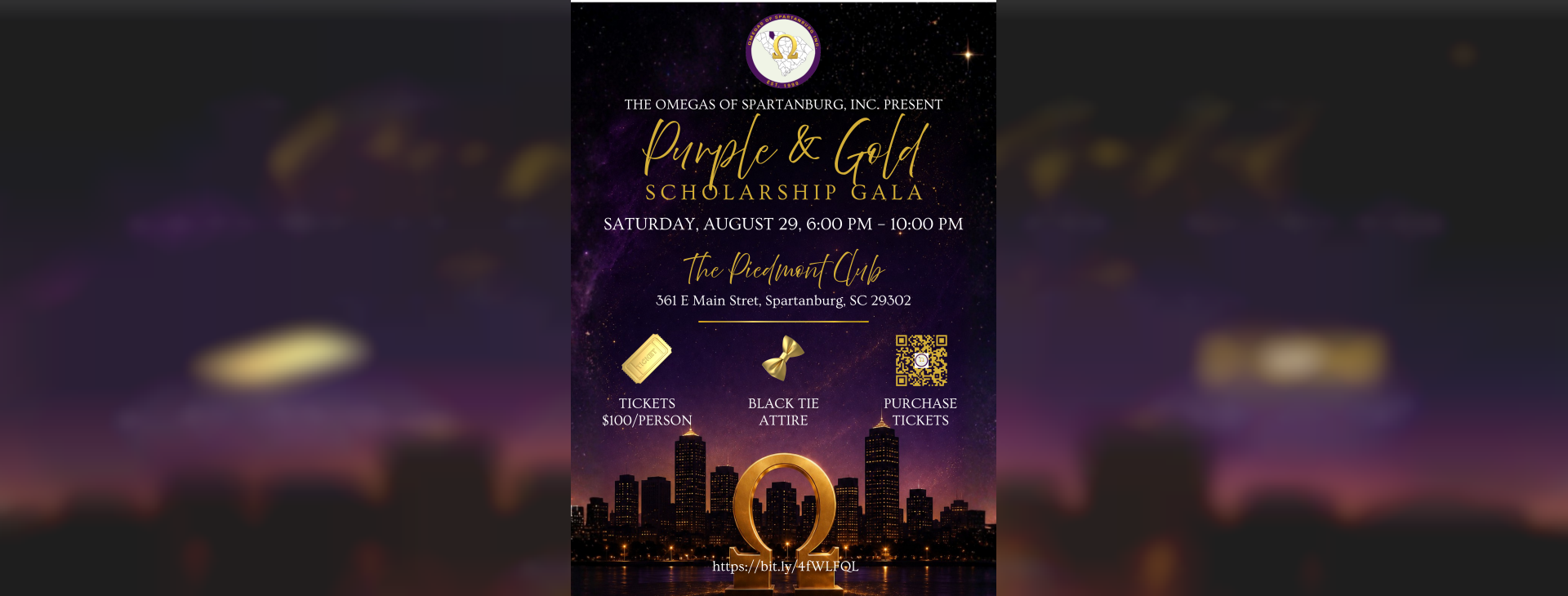 Purple & Gold Scholarship Gala — event banner