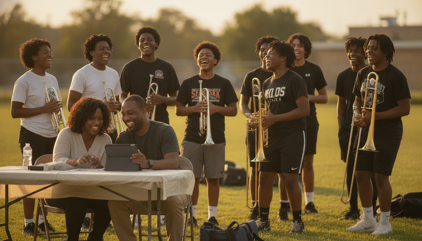 Band Boosters and Student Sellers: Set Up Before the First Game