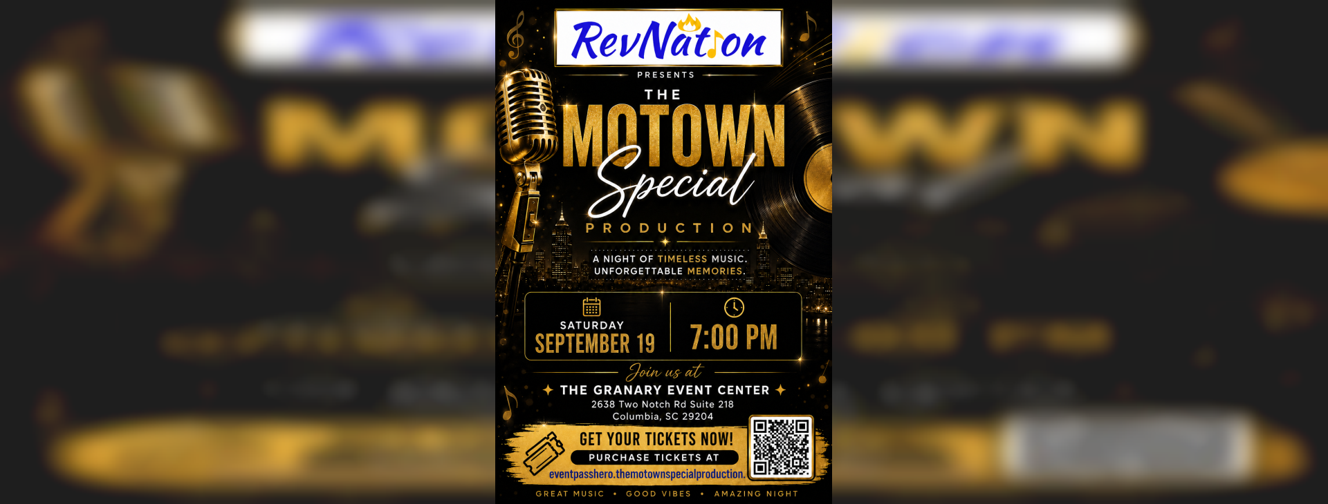 The Motown Special Production — event banner