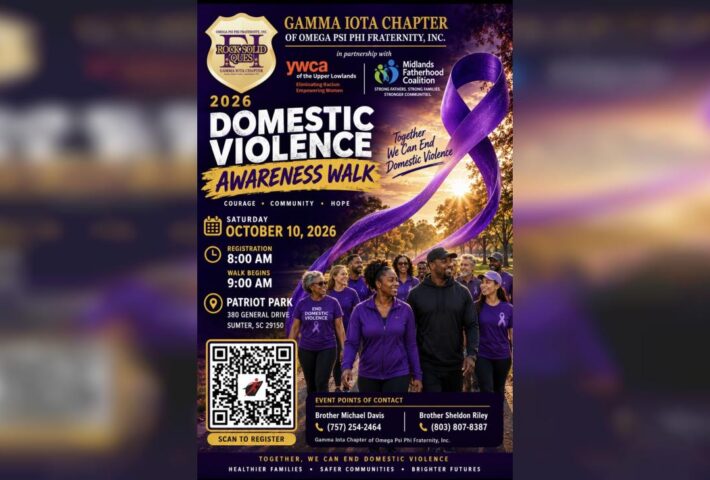 Gamma Iota Chapter of Omega Psi Phi Fraternity, Inc. Presents 2026 Domestic Violence Awareness Walk