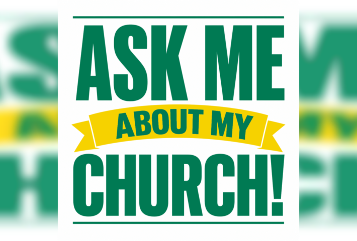 Ask me about my church- Long Sleeve Tee Shirt