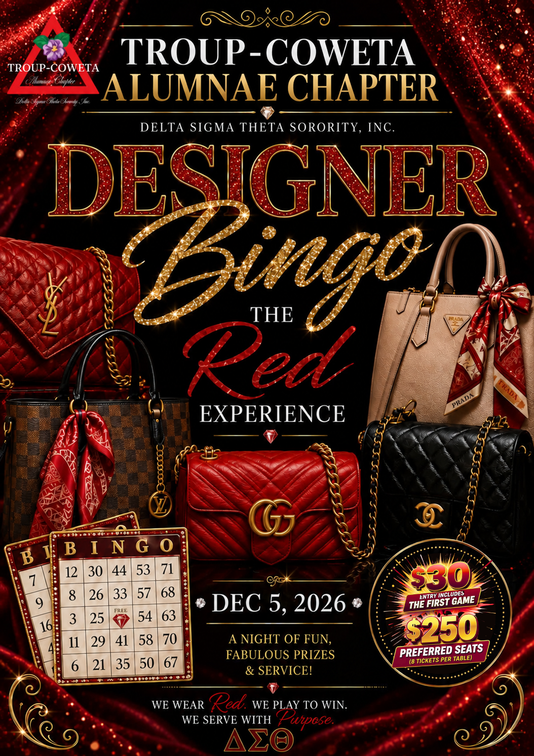 Troup-Coweta Designer Bag Bingo – The Red Experience 2026 — photo 1