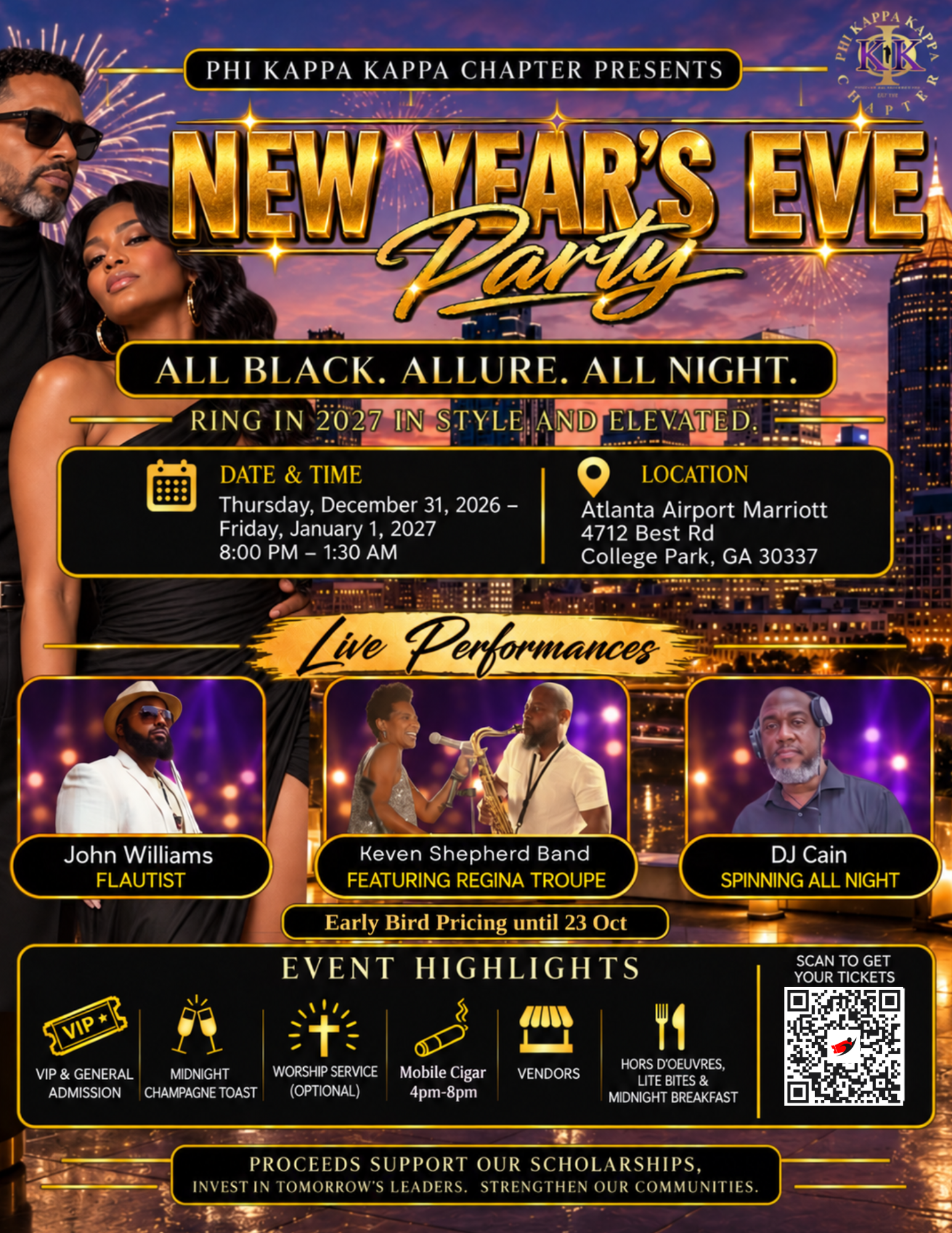 Phi Kappa Kappa Chapter Presents: New Year’s Eve Midnight Affair — photo 2