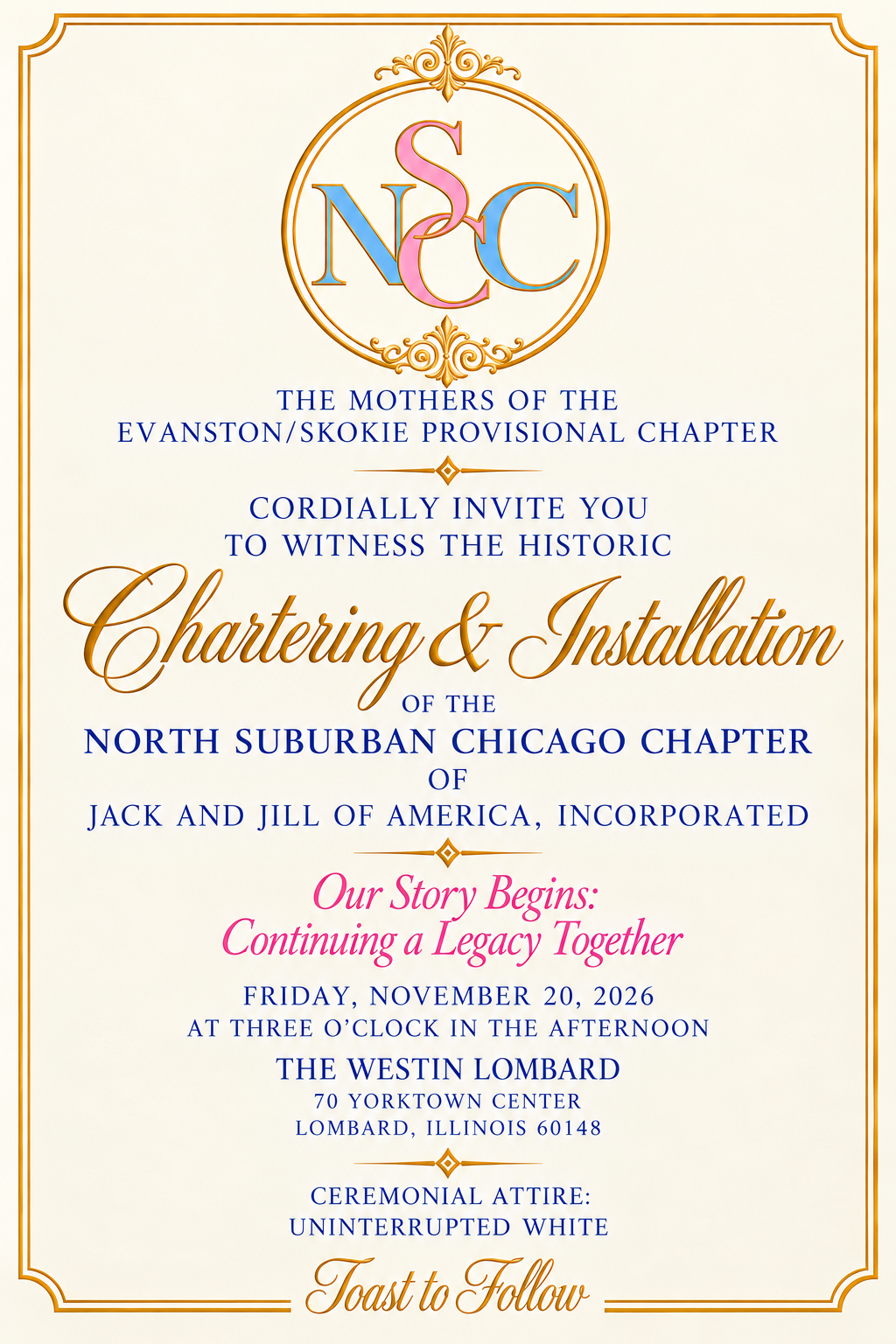 North Suburban Chicago Chapter | Historic Chartering & Installation Ceremony — photo 1